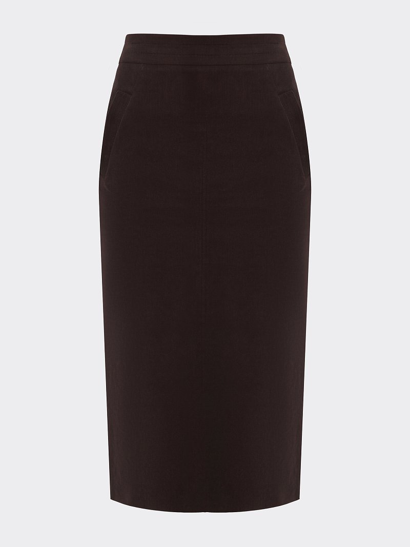 Вельветовая юбка-миди