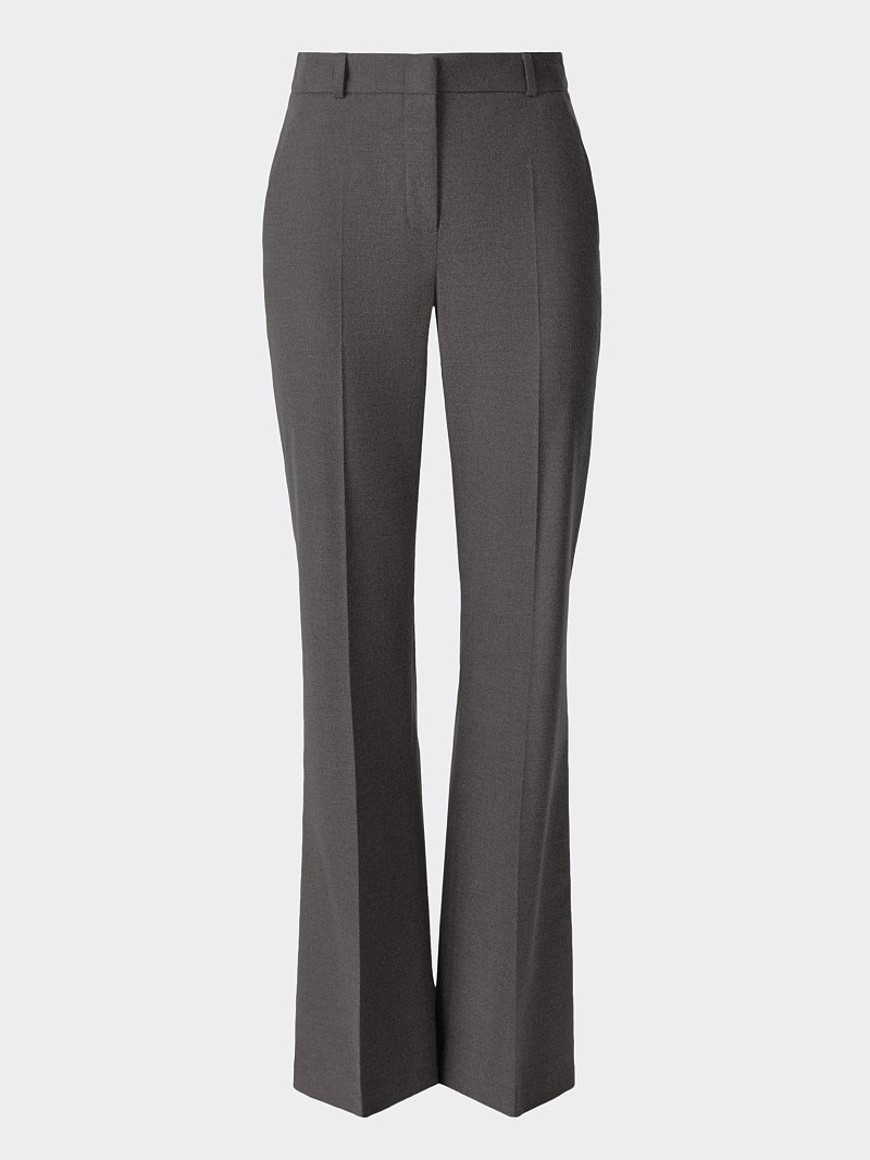 Расклешенные брюки из фланели