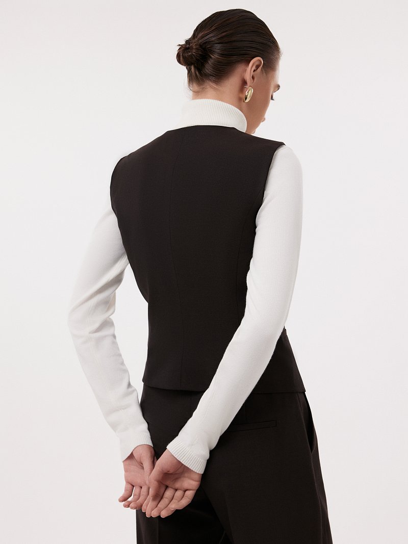 Костюмный жилет с шерстью