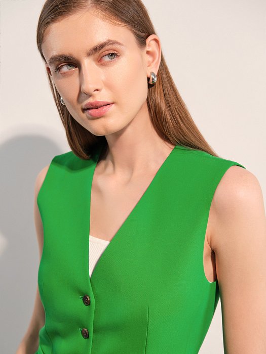 Жилет из костюмной ткани : фото №6