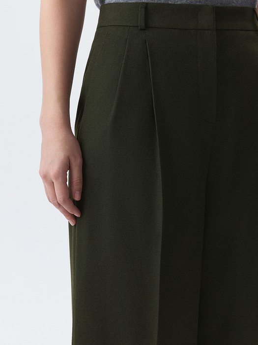 Широкие брюки из фланели (Р158): фото №4