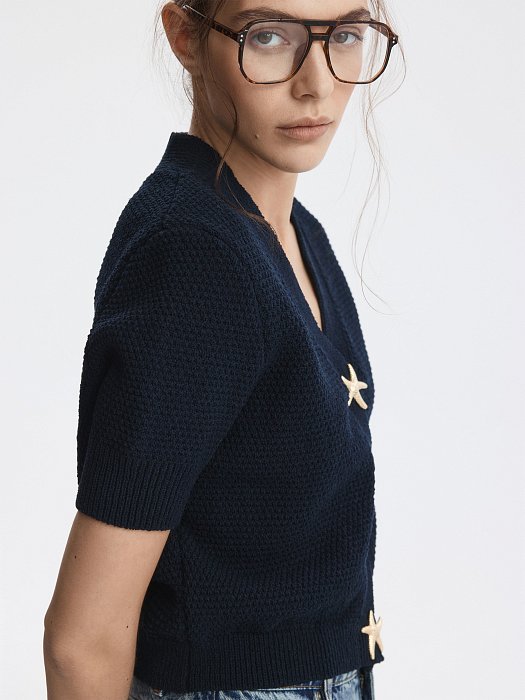 Кардиган с короткими рукавами: фото №3