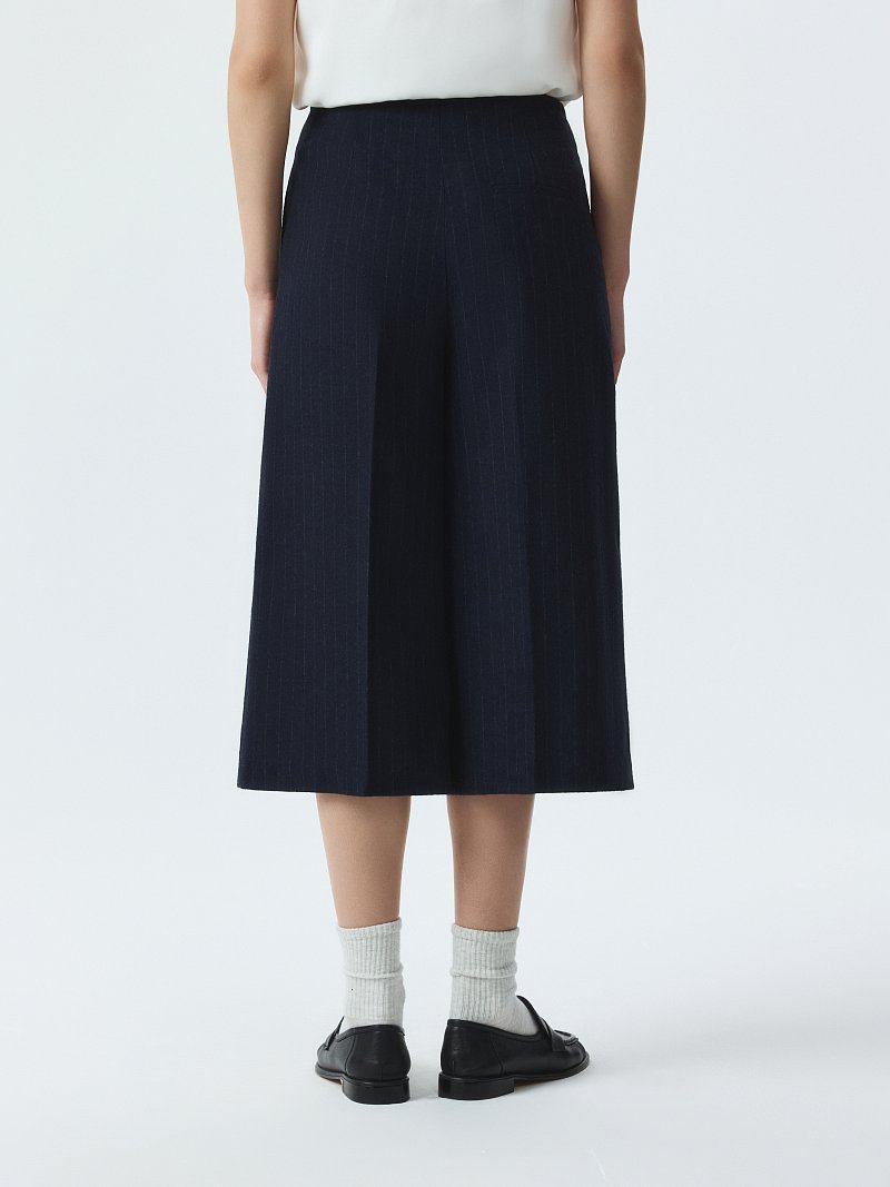 Кюлоты из фланели в полоску