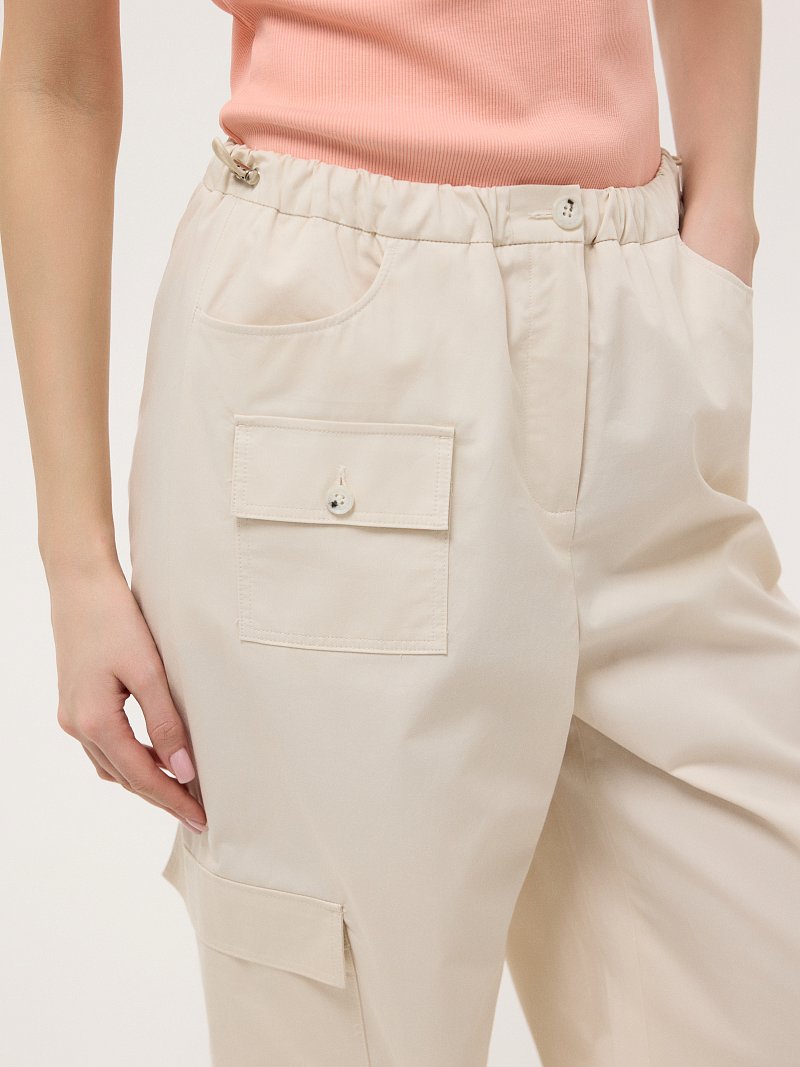 Брюки-карго из хлопка