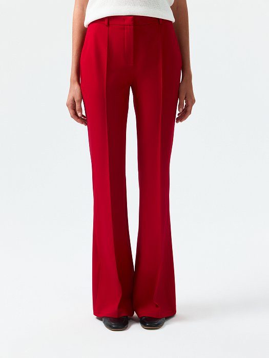 Расклешенные брюки из вискозы: фото №3