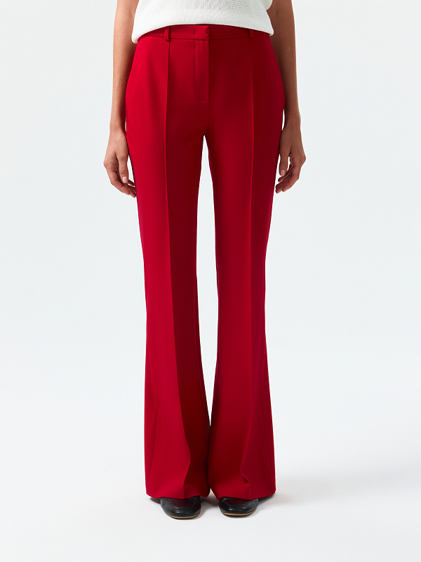 Расклешенные брюки из вискозы