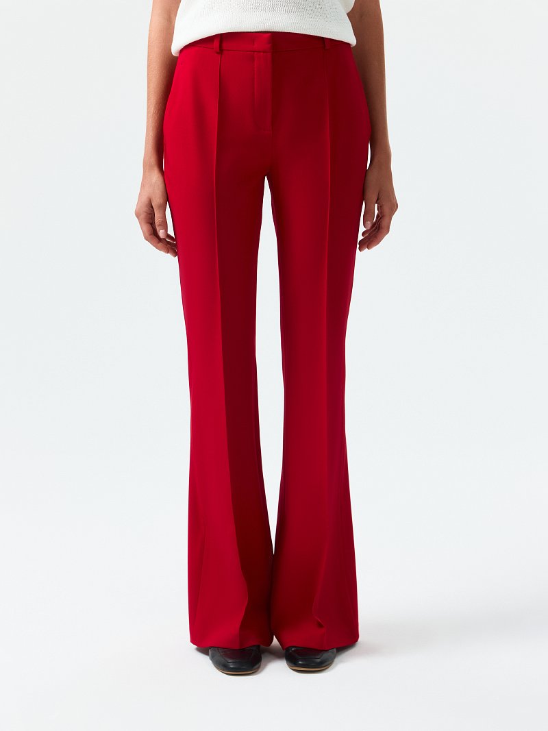 Расклешенные брюки из вискозы