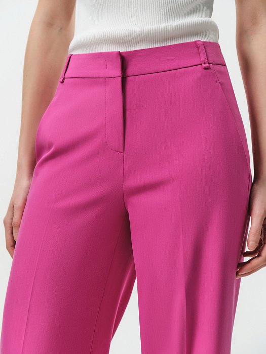 Прямые брюки из костюмной ткани: фото №3