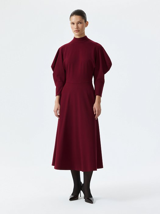 Расклешенное платье из трикотажа: фото №6