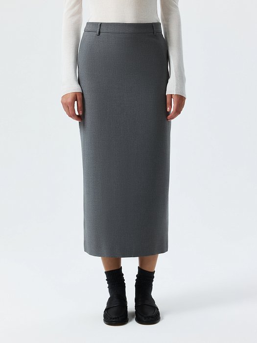 Прямая юбка-макси: фото №3