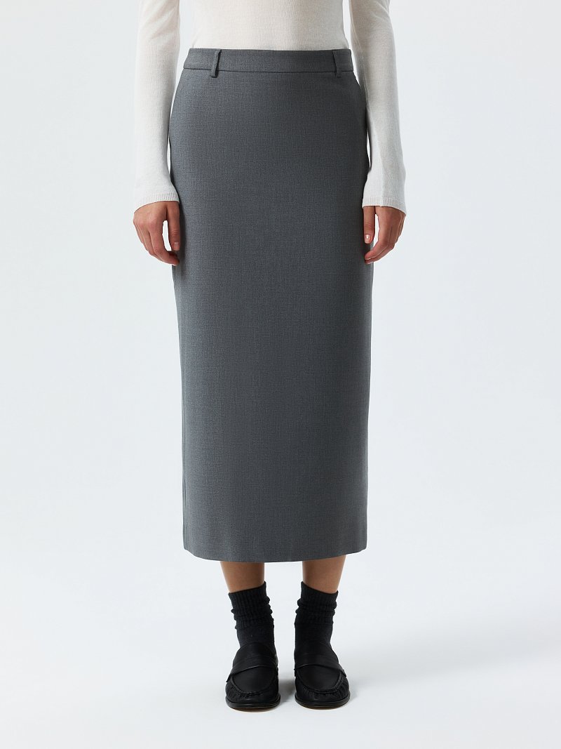 Прямая юбка-макси