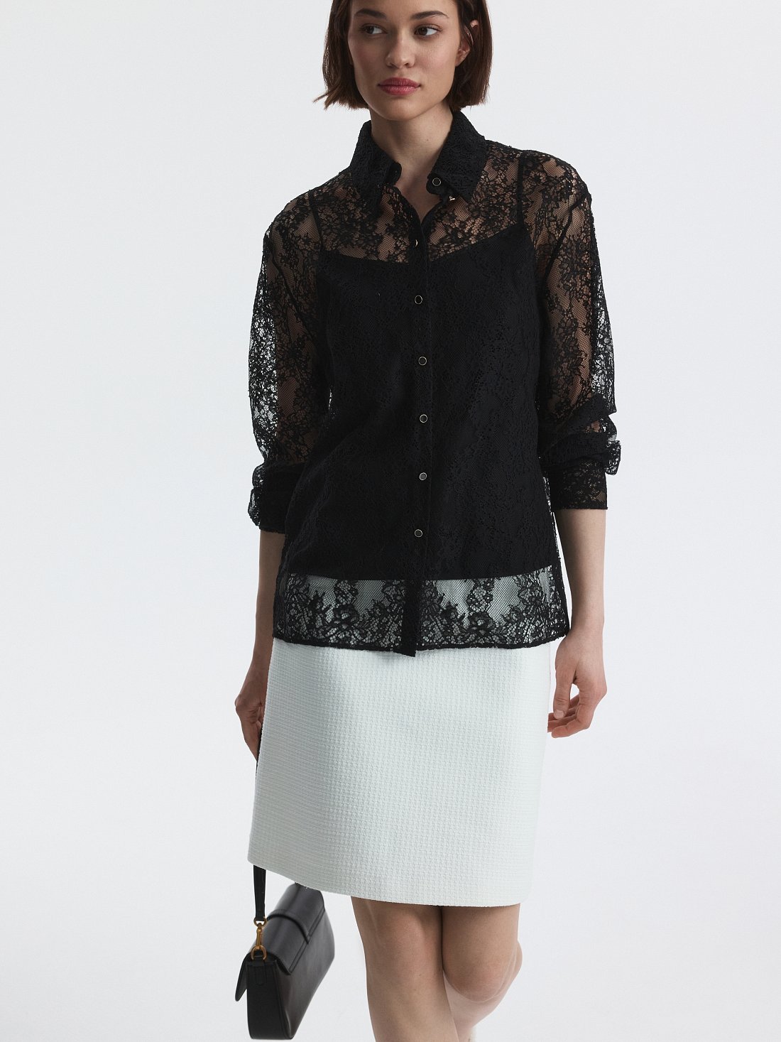 Юбка-трапеция из твида: фото №1