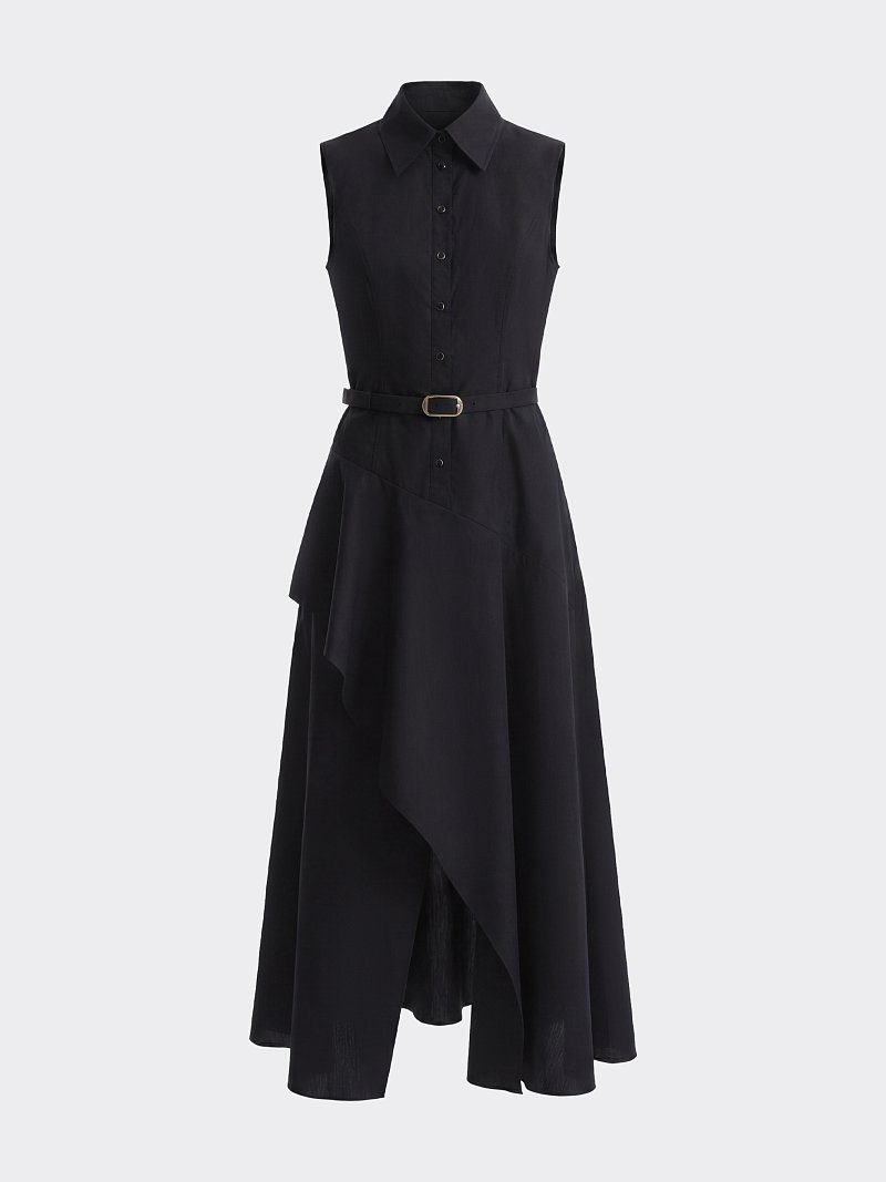 Асимметричное платье из хлопка