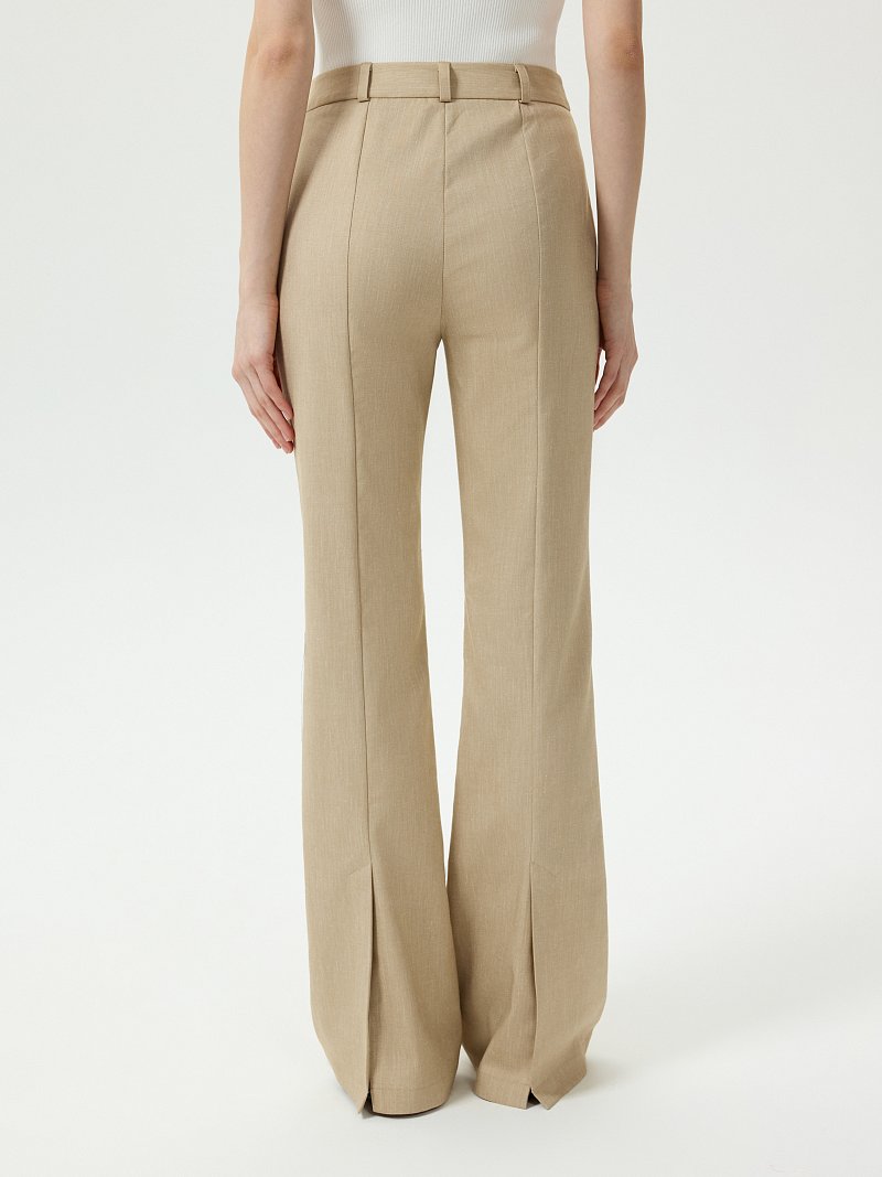 Расклешенные брюки с хлопком