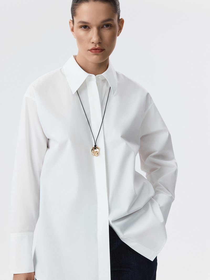 Свободная рубашка из хлопка