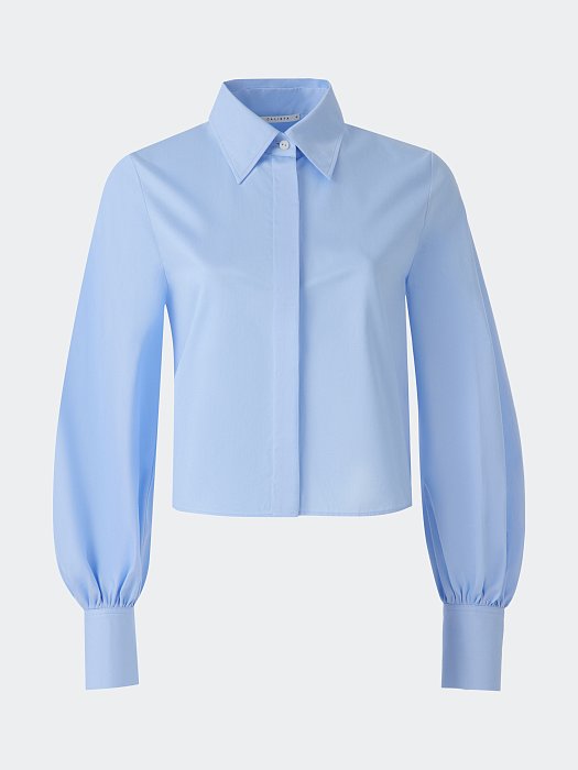 Укороченная рубашка из хлопка: фото №7