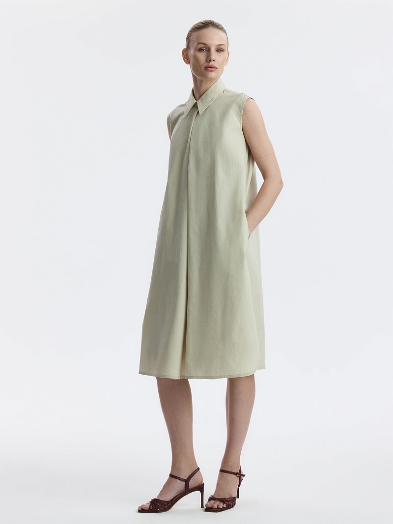 Платье-миди из 100% хлопка