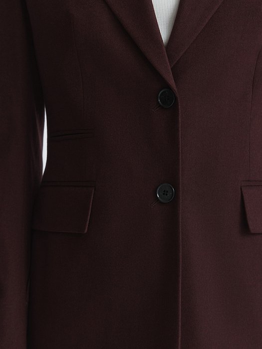 Приталенный жакет из фланели (Р158): фото №5