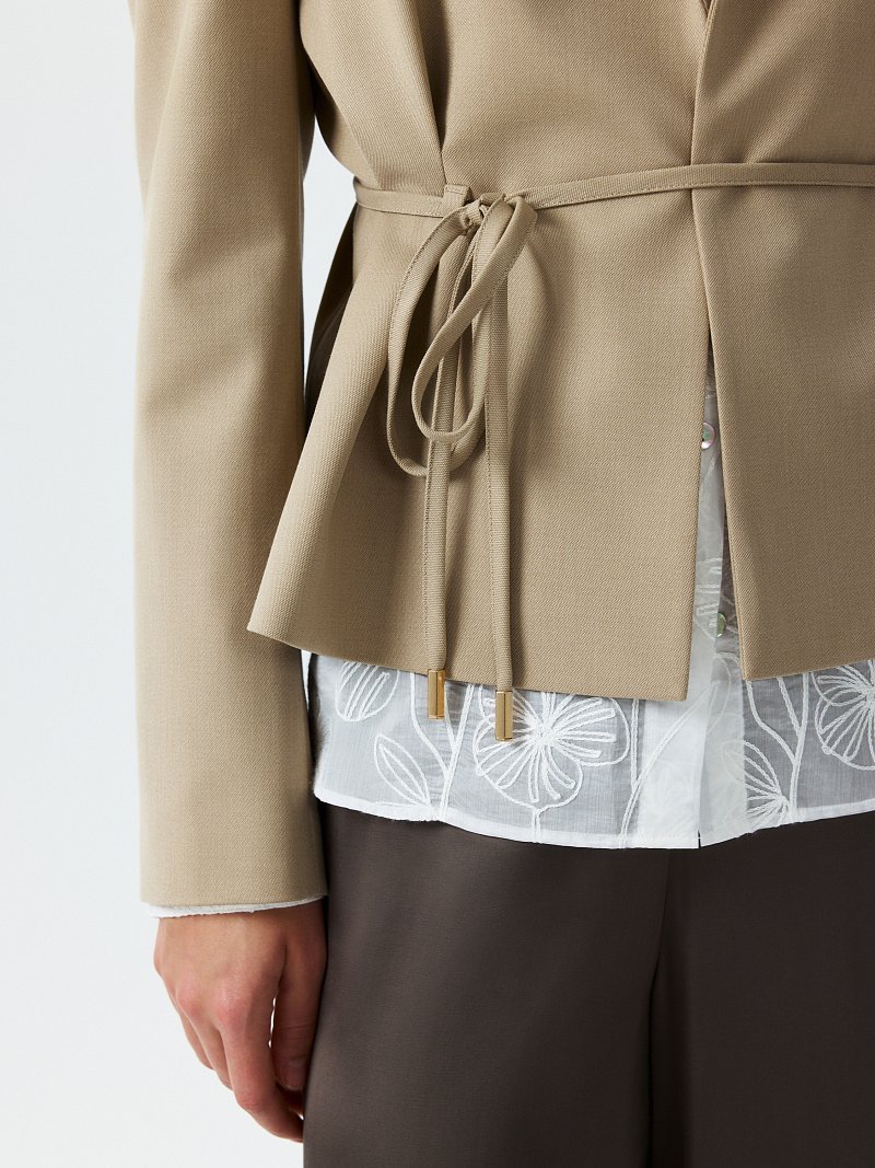 Жакет из переработанного материала с шерстью