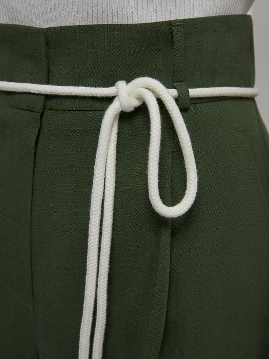 Удлиненные брюки со льном: фото №4