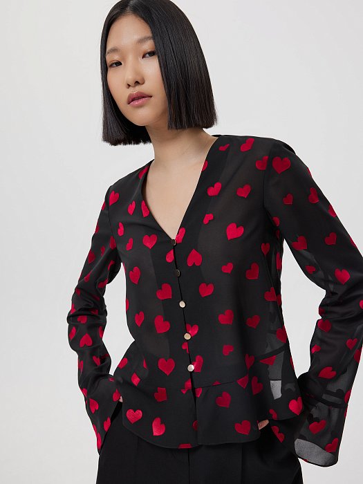 Блуза с сердечками: фото №3