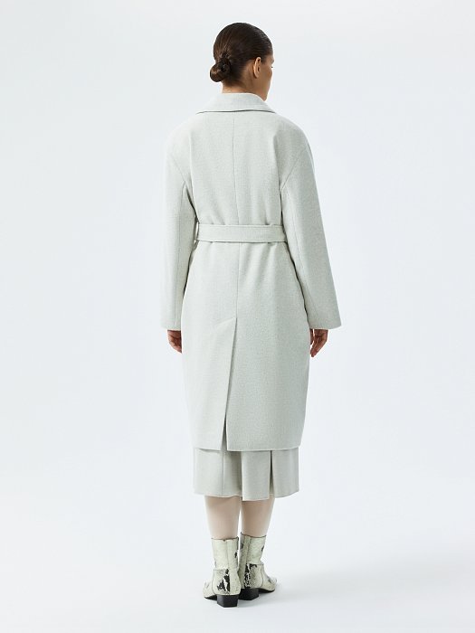 Пальто-халат в полоску: фото №5