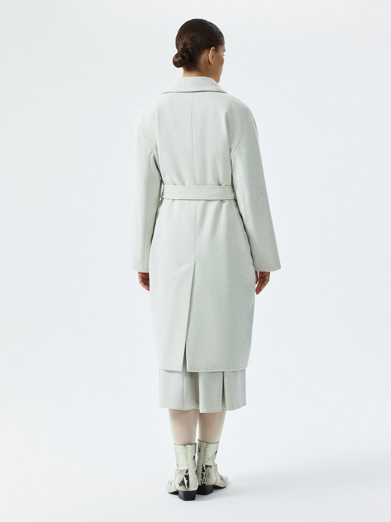 Пальто-халат в полоску