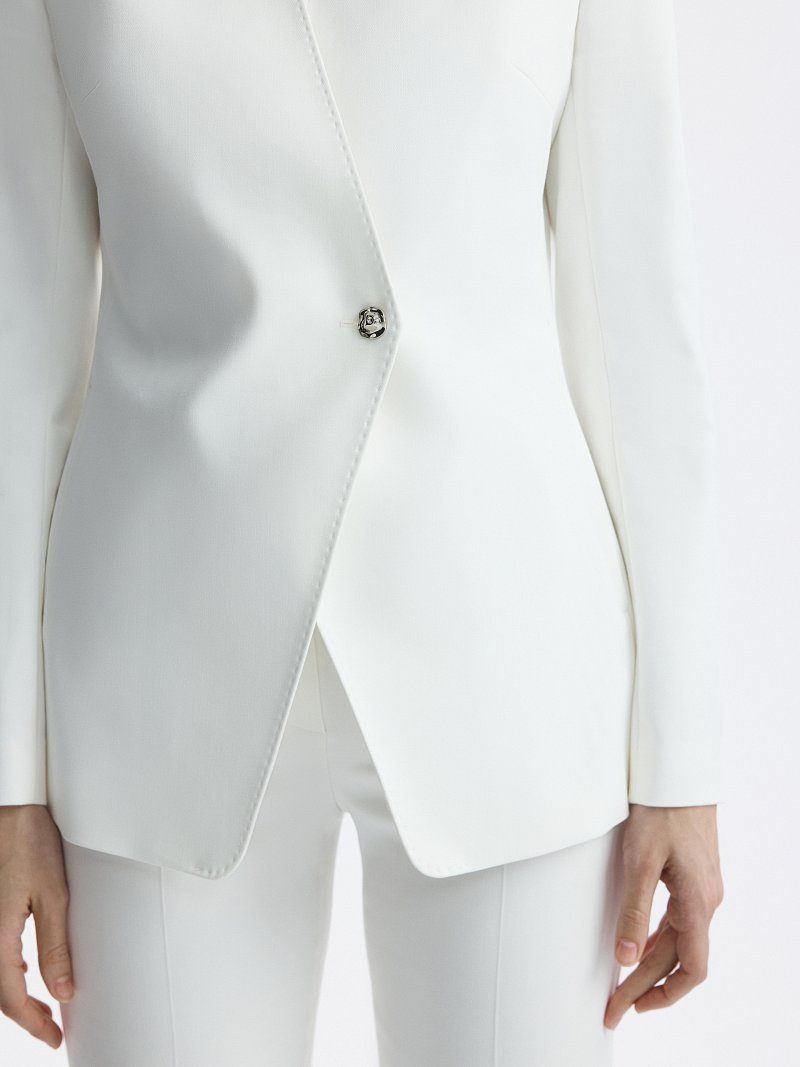 Приталенный жакет из хлопка