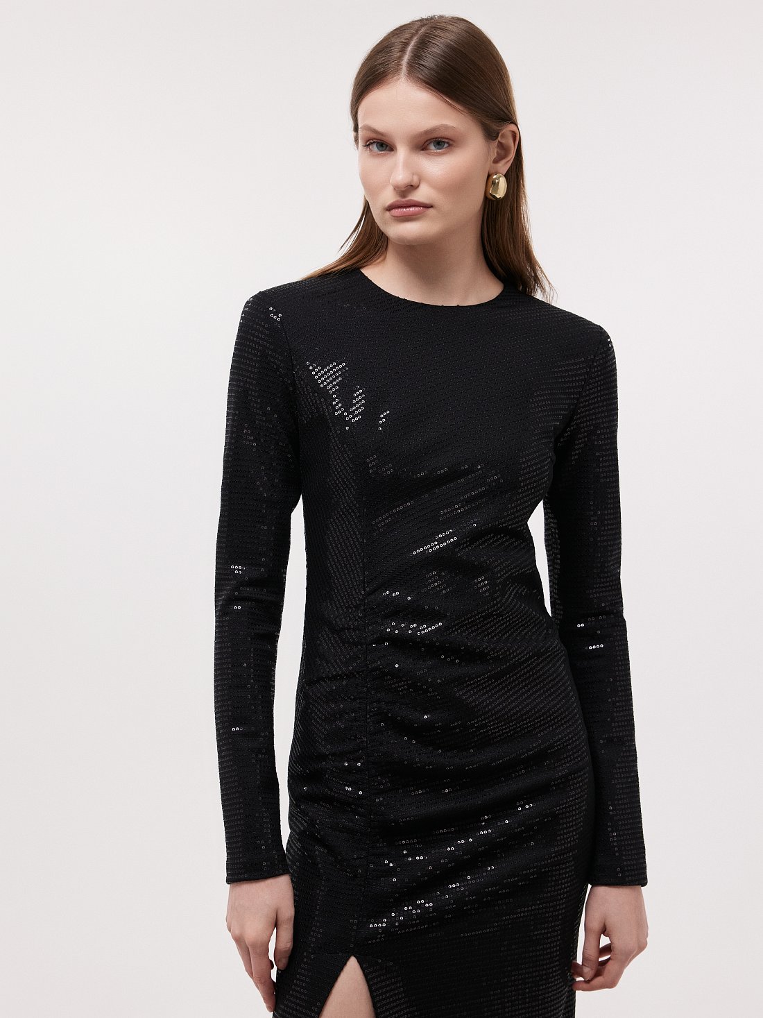 Платье-макси с пайетками: фото №1