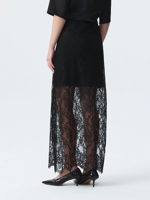 Двойная юбка со съемным кружевом: фото №5