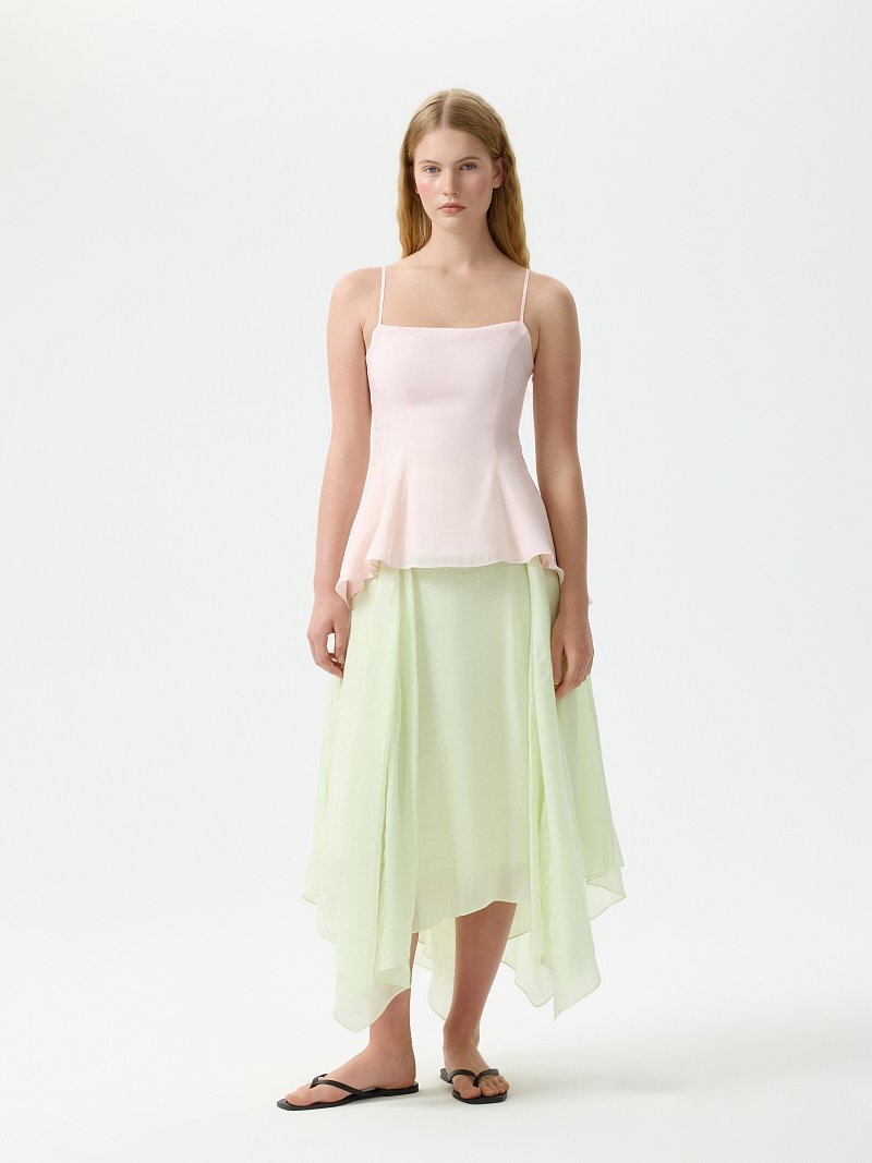 Асимметричная юбка из лиоцелла