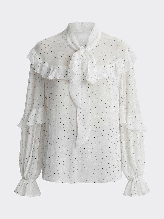 Шифоновая блуза с воланами: фото №7