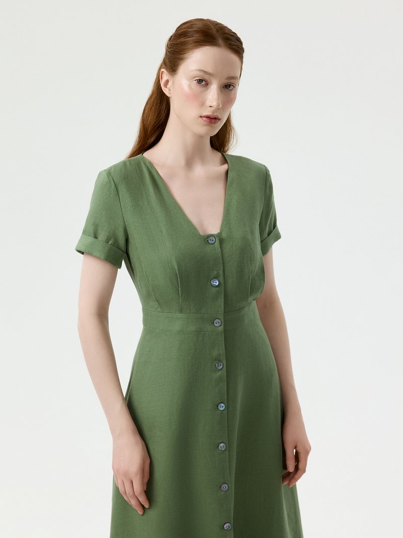 Платье из 100% льна