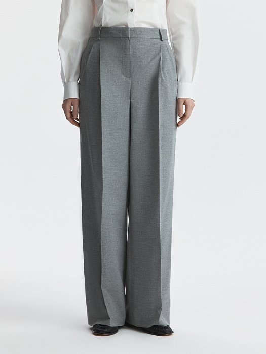 Широкие брюки из фланели: фото №3