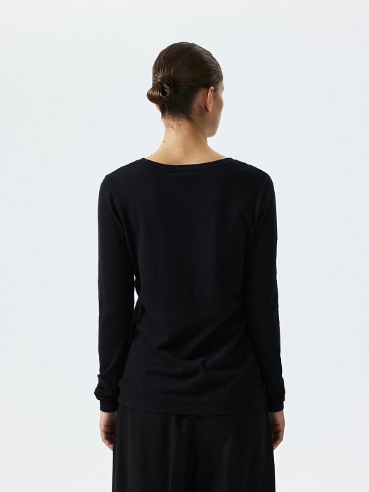 Лонгслив из вискозы и хлопка: фото №4