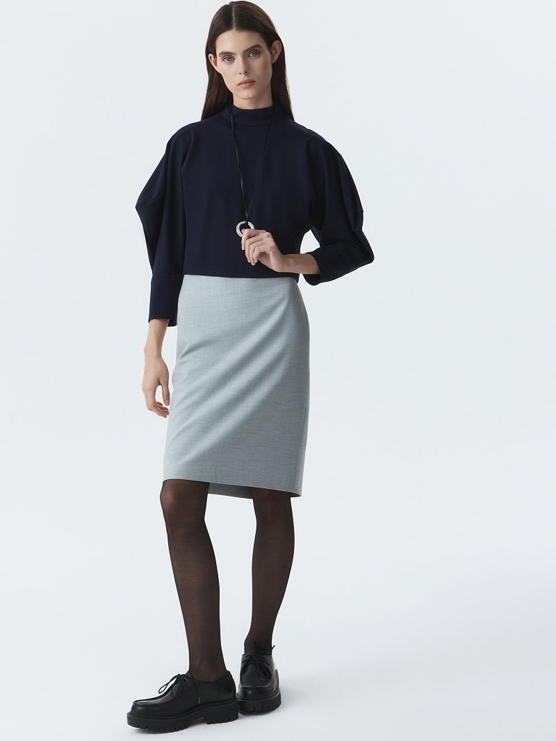 Зауженная юбка-мини