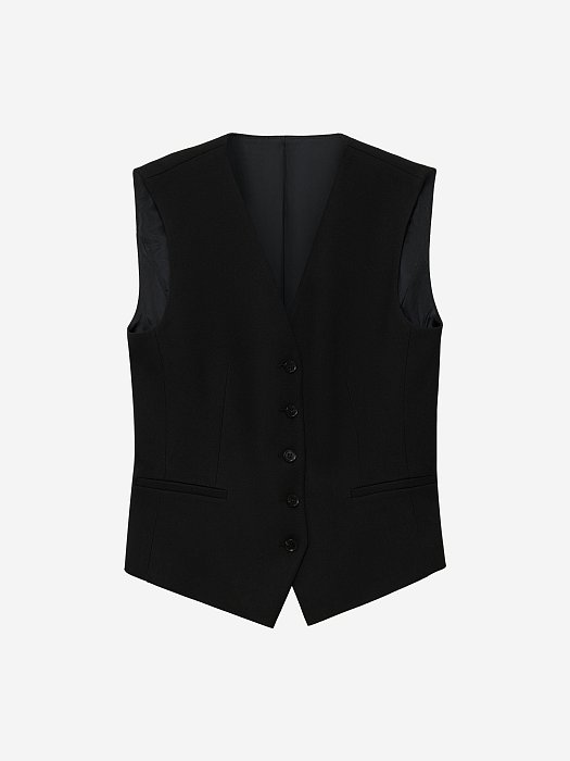 Однобортный жилет на пуговицах: фото №6