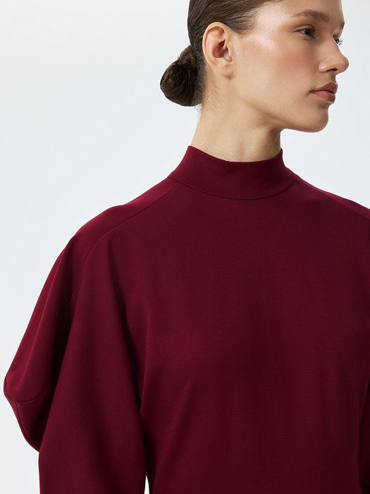 Расклешенное платье из трикотажа: фото №3