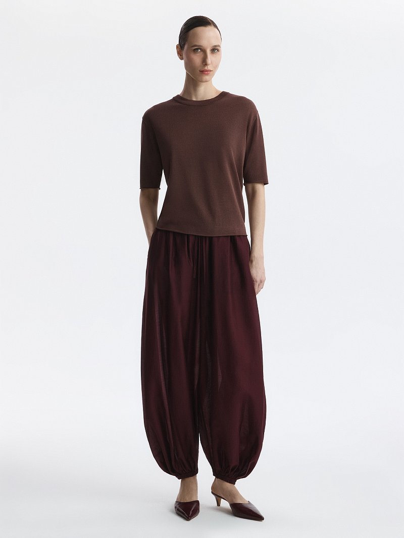 Джемпер с шелком