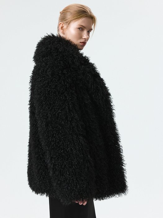 Утепленная шуба из искусственного меха: фото №4