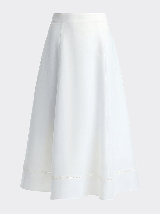 Расклешенная юбка изо льна: фото №7