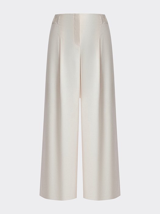 Широкие брюки с защипами: фото №7