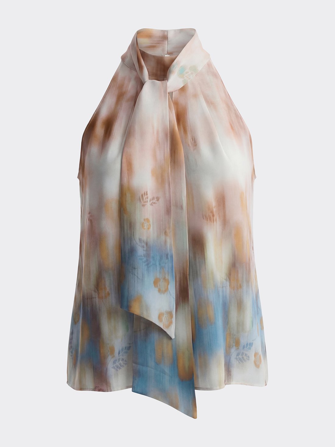 Атласный топ-халтер: фото №1