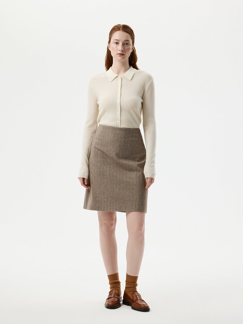 Мини-юбка из твида