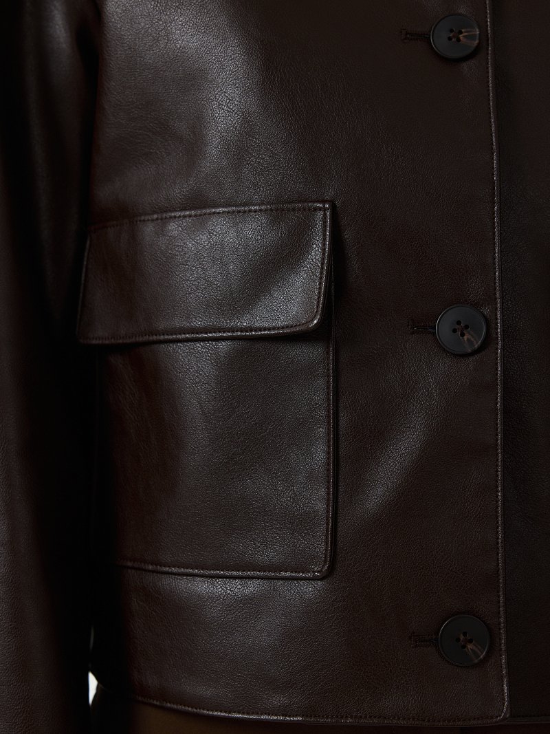 Куртка из искусственной кожи