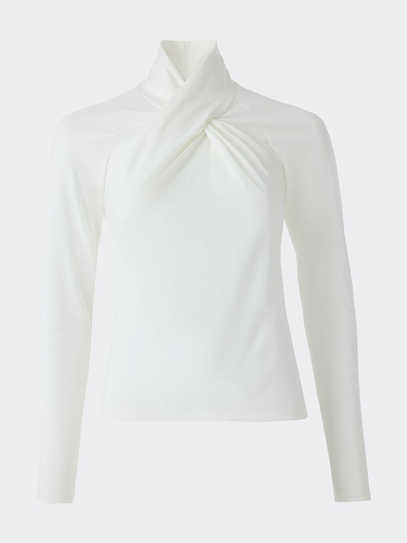 Лонгслив с горловиной на запах