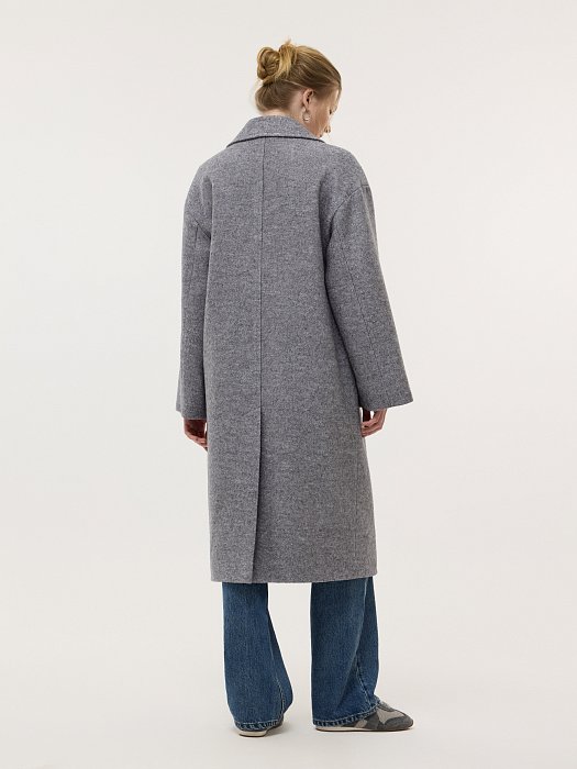 Пальто из букле с шерстью: фото №6