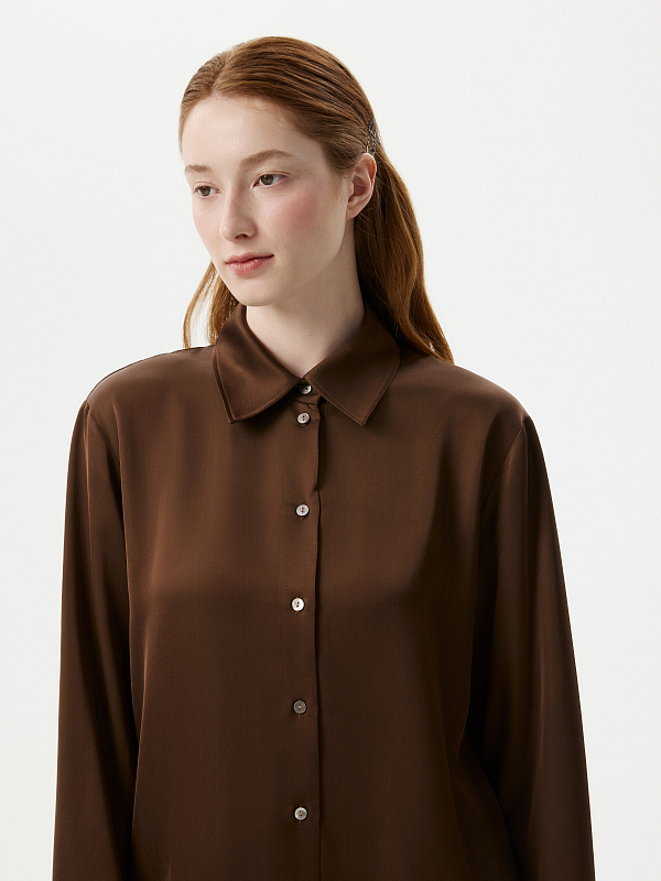 Атласная блуза 