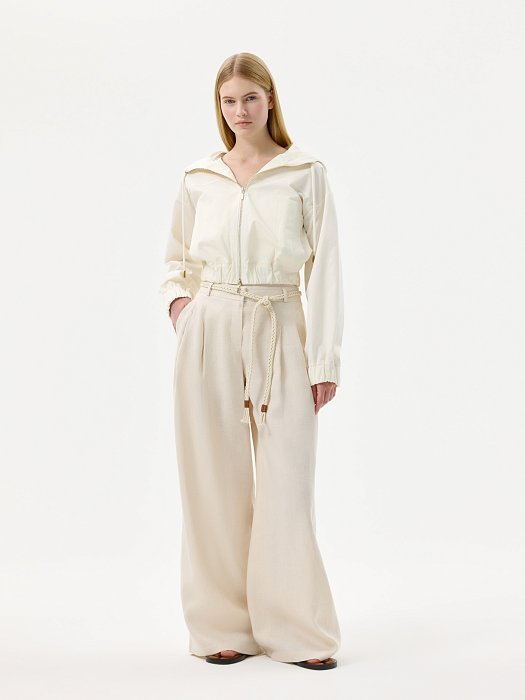 Укороченная куртка из хлопка: фото №2