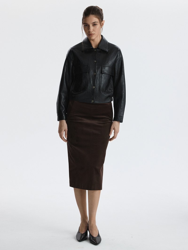 Куртка из искусственной кожи